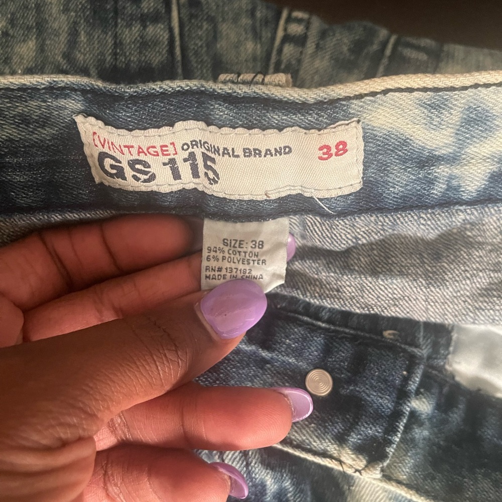 Mens Jean short vintage stone washed